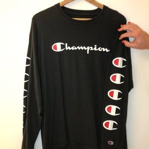 Champion Repeat Logo Long Sleeve - XL